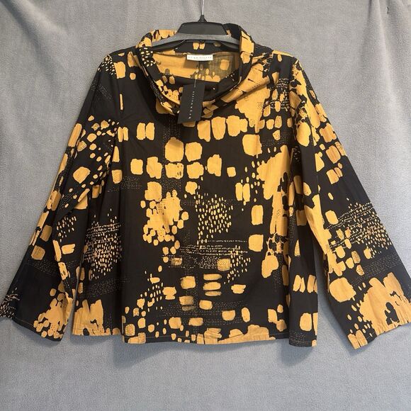 NWT Bryn Walker Etta Organic Cotton Poplin Cowl Neck Tunic Top Size XXS Artsy - Picture 2 of 9